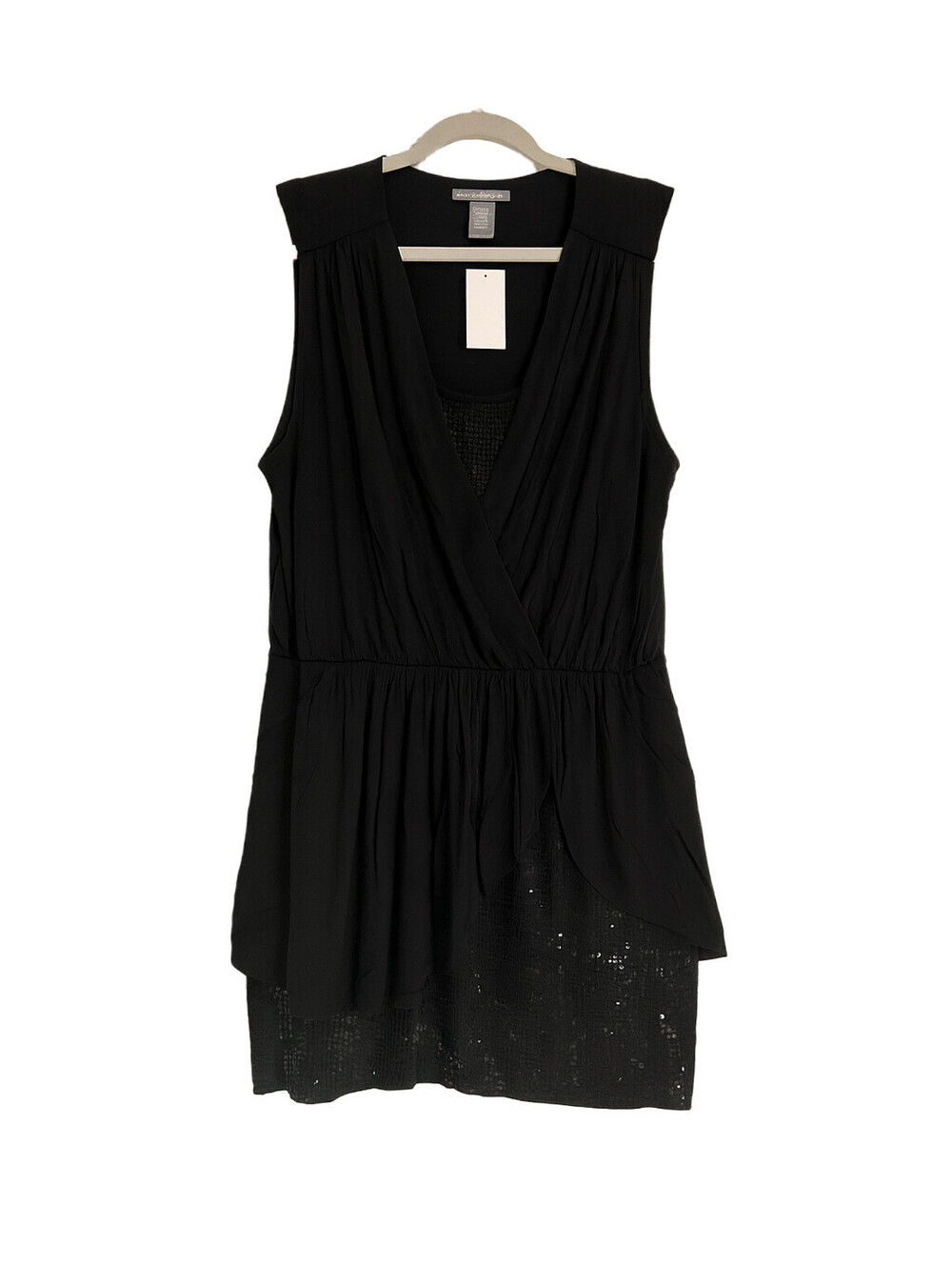 Chelsea & Theodore Little Black Dress M  Rayon Spandex Machine Washable NWT